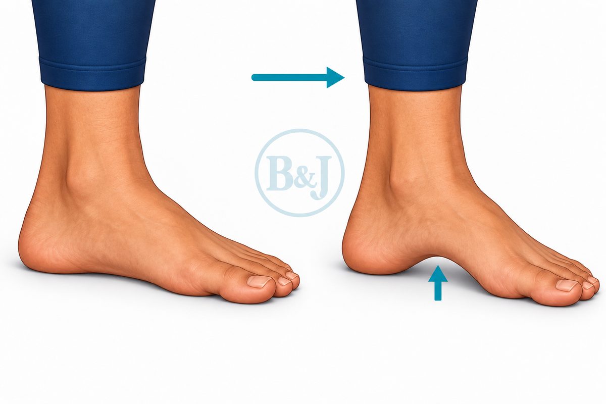 Short foot arch lift